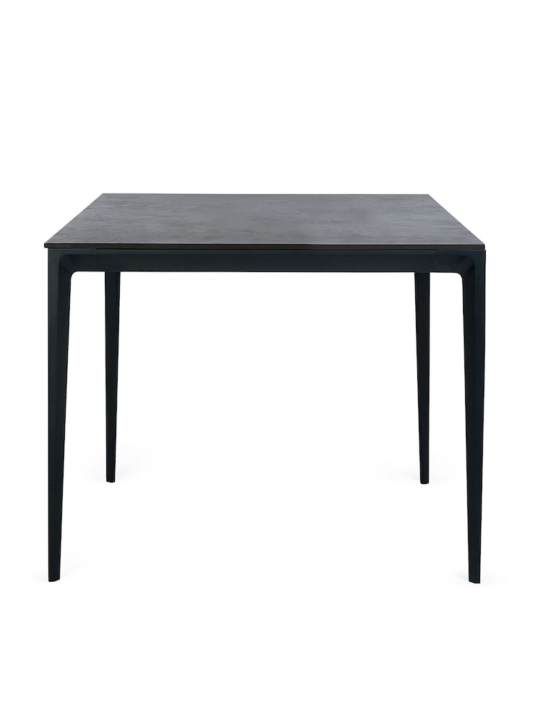 Julian Bowen Slate Grey Miami Square Stone Top Dining Table - Image 2 of 4