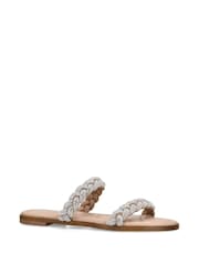 KG Kurt Geiger Silver Chrome Riley Sandals - Image 3 of 5