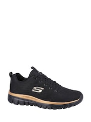Skechers Black Graceful Get Connected Sports Trainers - Image 1 of 4