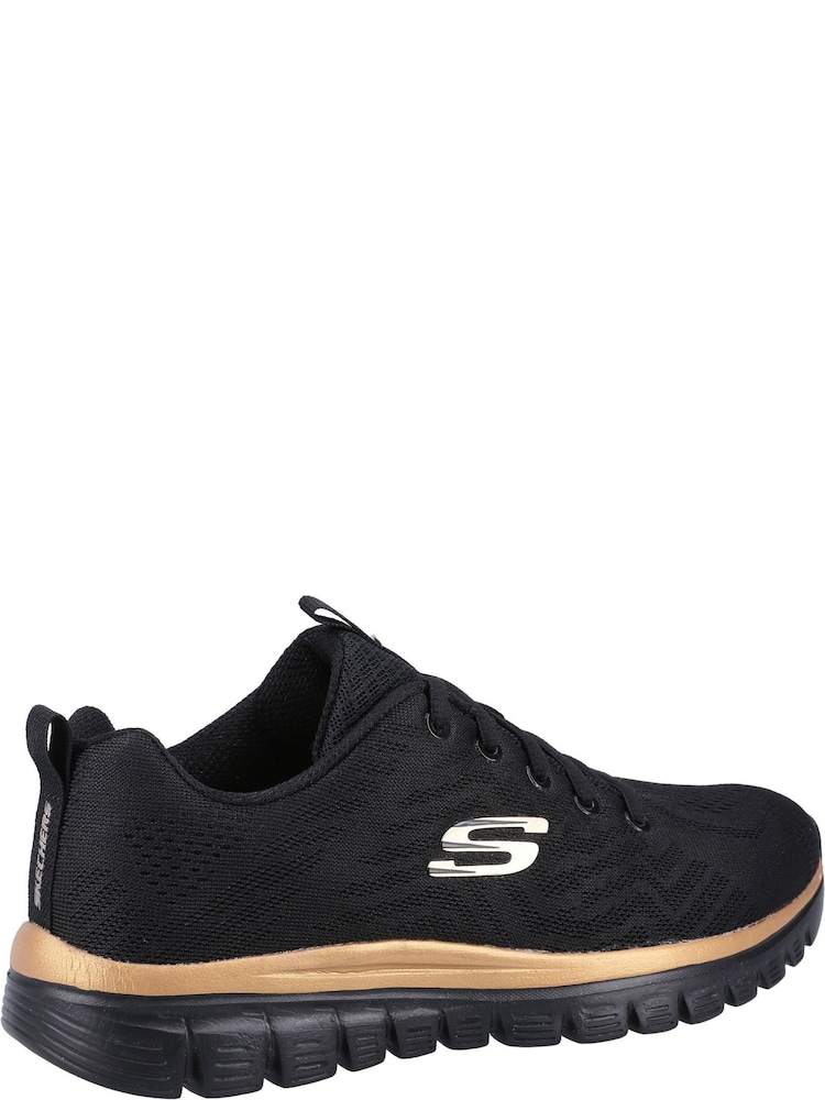 Skechers Black Graceful Get Connected Sports Trainers - Image 4 of 4 Skechers Black Graceful Get Connected Sports Trainers - Image 4 of 4