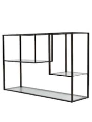 Libra Gilded Dark Bronze Deveraux Metal and Glass Console Table - Image 4 of 6