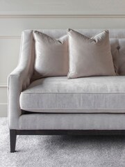 Libra Ivory Theodore Buttoned 3 Seater Sofa - Image 3 of 6