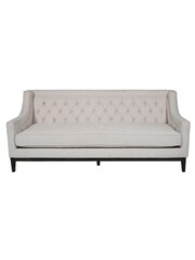 Libra Ivory Theodore Buttoned 3 Seater Sofa - Image 5 of 6