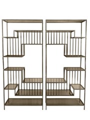Libra Set of 2 Gold Westley Shelving Units - Image 3 of 5