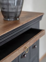 Libra Antique Black Hoxton II Mango 15 Drawer Chest - Image 2 of 5