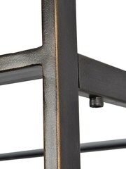 Libra Gilded Dark Bronze Deveraux Metal and Glass Tall Shelving Unit - Image 5 of 6