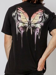 Religion Black Butterfly 100% Cotton T-Shirt - Image 4 of 4