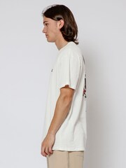 Religion White Skull Stencil 100% Cotton T-Shirt - Image 3 of 4