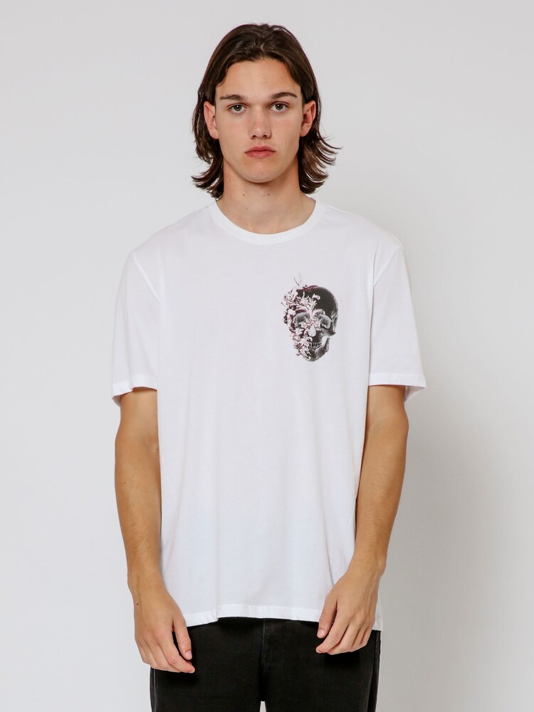 Religion White Cherubs Skull 100% Cotton T-Shirt - Image 1 of 4