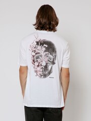 Religion White Cherubs Skull 100% Cotton T-Shirt - Image 2 of 4
