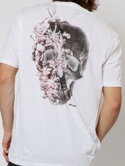 Religion White Cherubs Skull 100% Cotton T-Shirt - Image 4 of 4