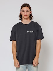 Religion Black Skull Stencil 100% Cotton T-Shirt - Image 1 of 4