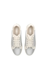 Carvela Silver Chrome Connected Jewel Trainers - Image 3 of 5
