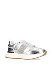 Carvela Silver Chrome Flare Paparazzi Trainers - Image 2 of 4