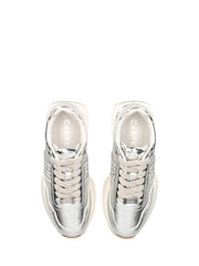 Carvela Silver Chrome Flare Paparazzi Trainers - Image 3 of 4