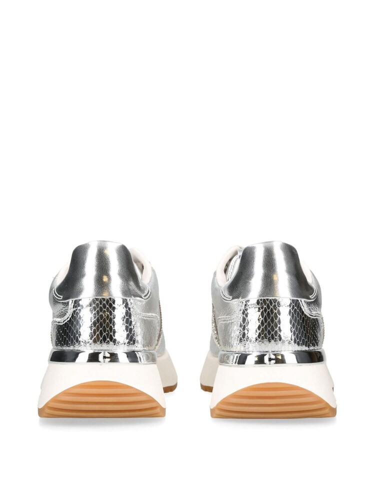 Carvela Silver Chrome Flare Paparazzi Trainers - Image 4 of 4