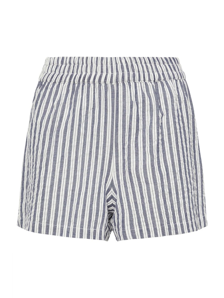 PixieGirl Petite Blue 100% Cotton Stripe Shorts - Image 5 of 5