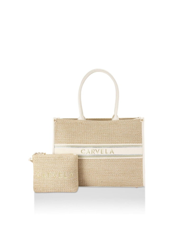 Creme - Bolsa Tote Carvela Beach Glam - Imagem 1 de 3