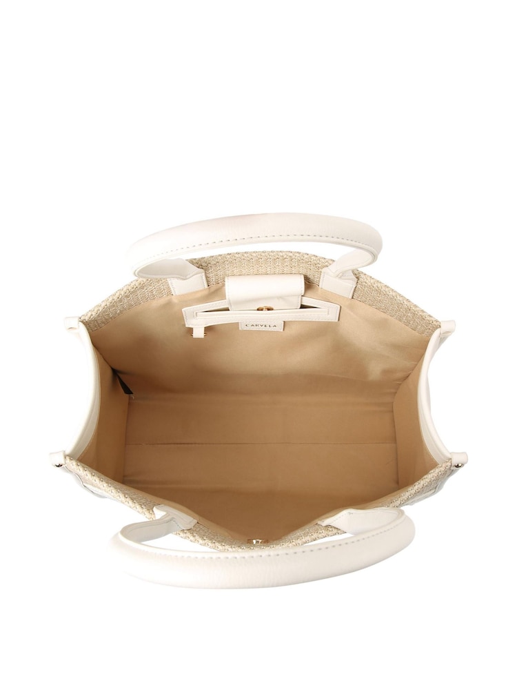 Creme - Bolsa Tote Carvela Beach Glam - Imagem 2 de 3