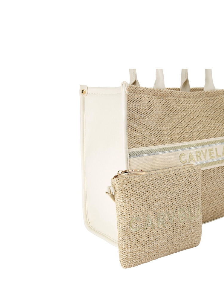 Creme - Bolsa Tote Carvela Beach Glam - Imagem 3 de 3