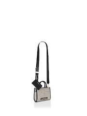 Carvela Pink Sorrento Micro Stripe 100% Cotton Bag - Image 3 of 6