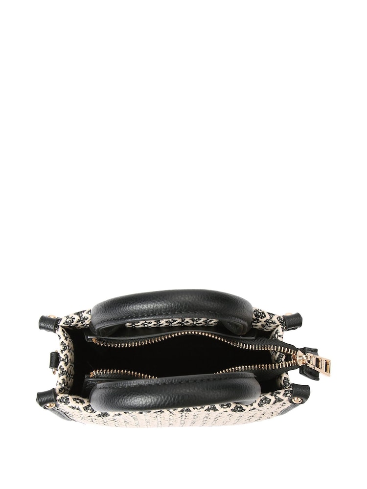Carvela Pink Sorrento Micro Stripe 100% Cotton Bag - Image 4 of 6