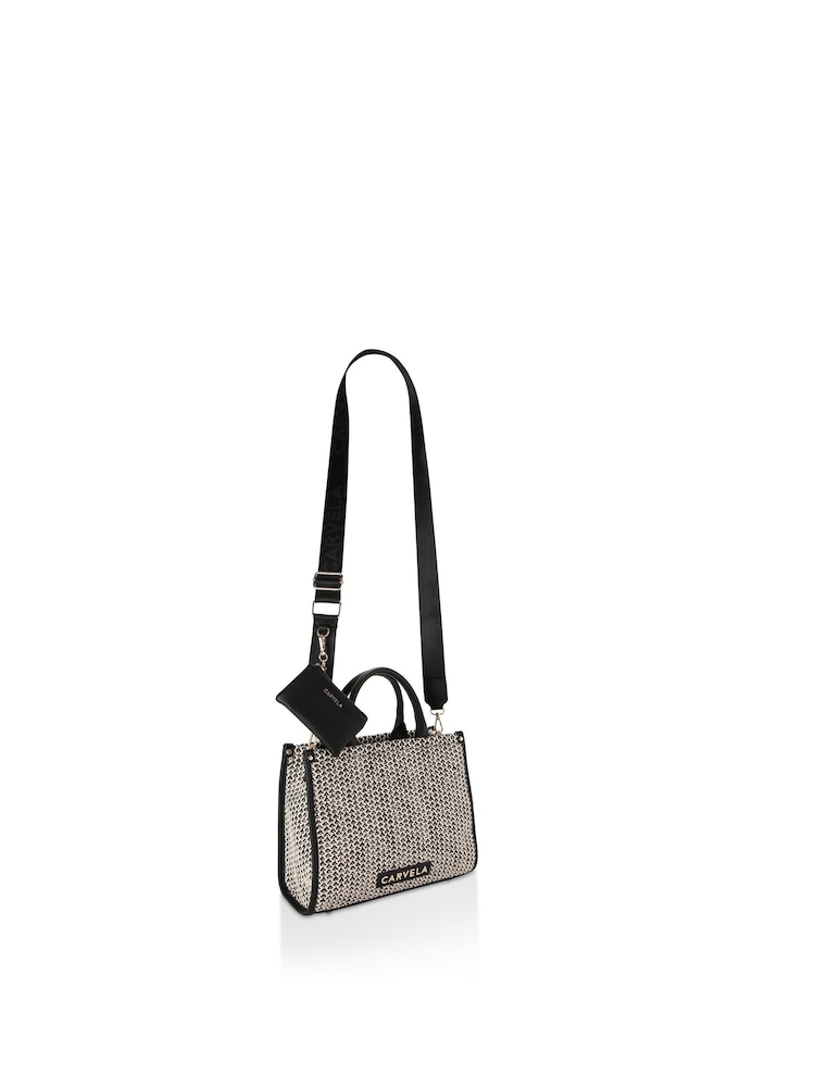 Carvela Cream Sorrento Midi Chain Tote Bag - Image 2 of 5