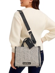 Carvela Cream Sorrento Midi Chain Tote Bag - Image 5 of 5