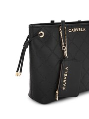 Carvela Quilted Carvela Tote Black Bag - Image 4 of 5