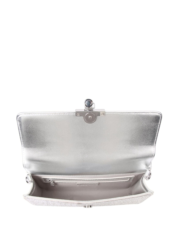 Carvela Silver Chrome Large Gala Clutch Bag - Image 2 of 3