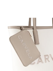 Carvela Cream Large Frame Shopper Bag - Image 3 of 5