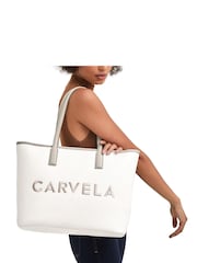 Carvela Cream Large Frame Shopper Bag - Image 5 of 5