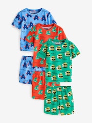 Multi Alphabetical Animal Printed Pyjamas 3 Pack - Image 4 of 4
