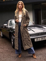 Friends Like These Animal Longline Maxi Coat - Image 1 of 4