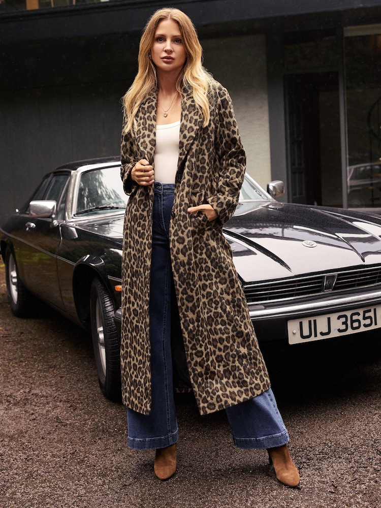 Friends Like These Animal Longline Maxi Coat - Image 1 of 4
