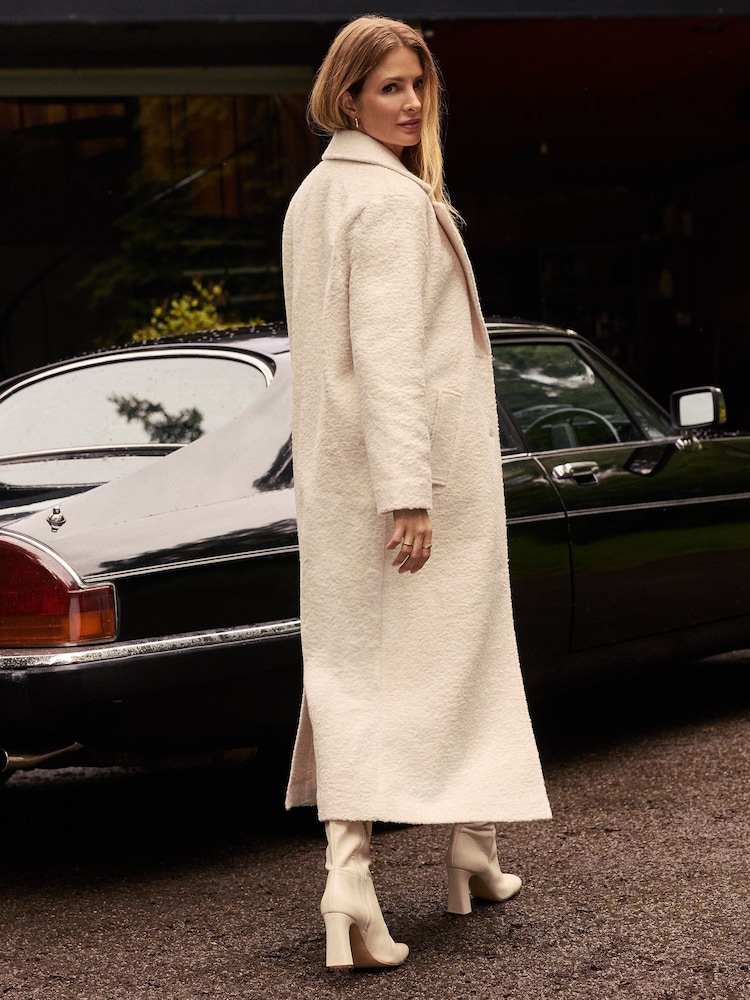 Friends Like These Cream Longline Maxi Coat - Image 4 of 4