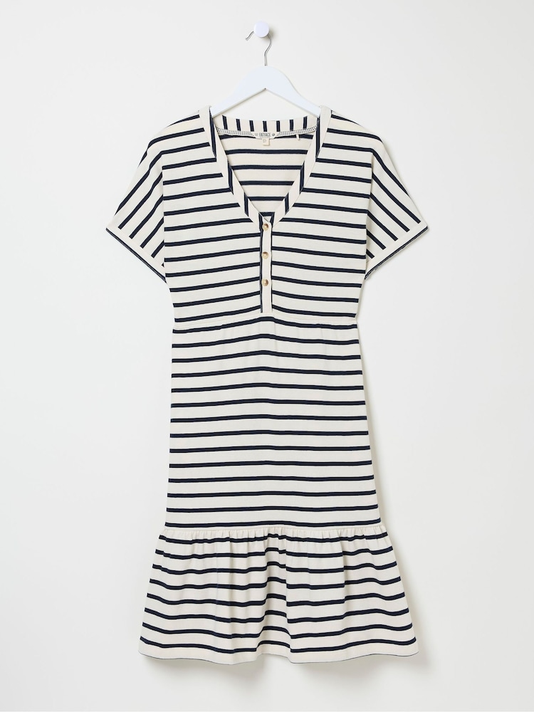 FatFace Natural 100% Cotton Maisey Stripe Jersey Dress - Image 4 of 4 FatFace Natural 100% Cotton Maisey Stripe Jersey Dress - Image 4 of 4