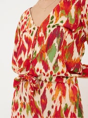FatFace Margot Orange Paradise Ikat Blouse - Image 4 of 5