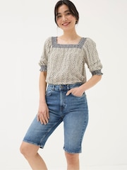 FatFace Saanvi Natural Star Geo Blouse - Image 3 of 5