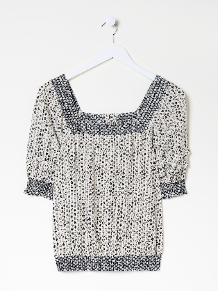 FatFace Saanvi Natural Star Geo Blouse - Image 5 of 5 FatFace Saanvi Natural Star Geo Blouse - Image 5 of 5
