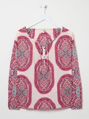 FatFace Ishana Purple Detail Paisley Blouse - Image 5 of 5