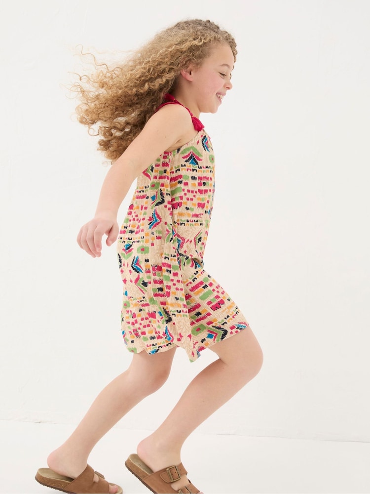 FatFace Hallie Natural Trail Marks Swing Dress - Image 1 of 6