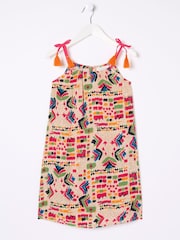 FatFace Hallie Natural Trail Marks Swing Dress - Image 6 of 6
