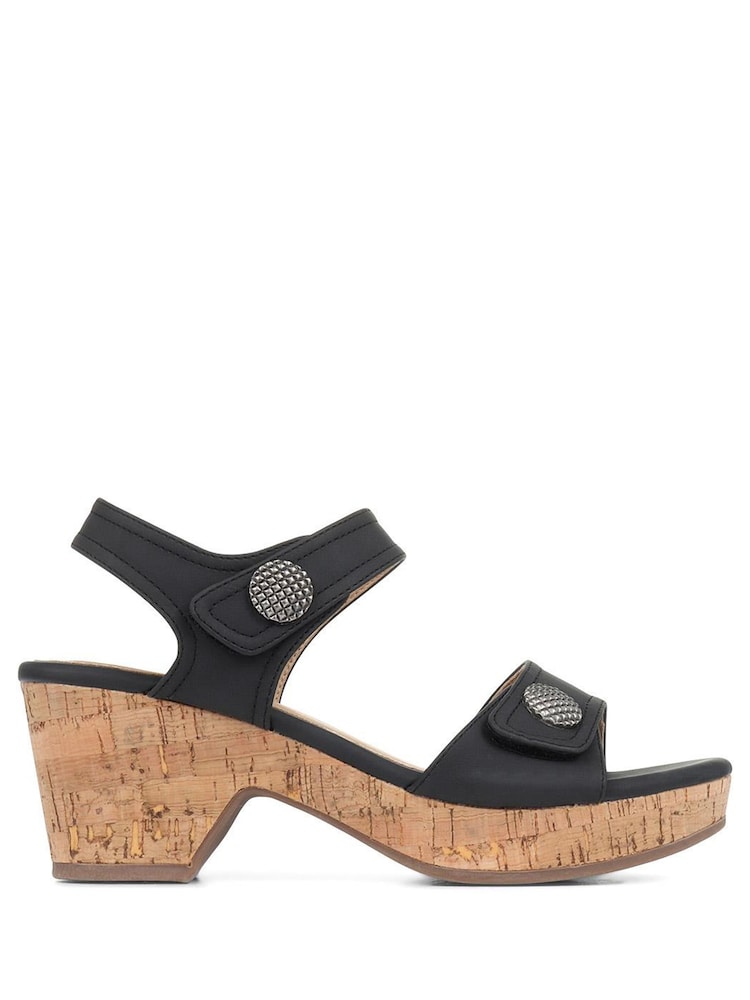 Pavers Black Pavers Strappy Heeled Sandals - Image 2 of 5