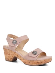 Pavers Blush Pavers Strappy Heeled Sandals - Image 1 of 4