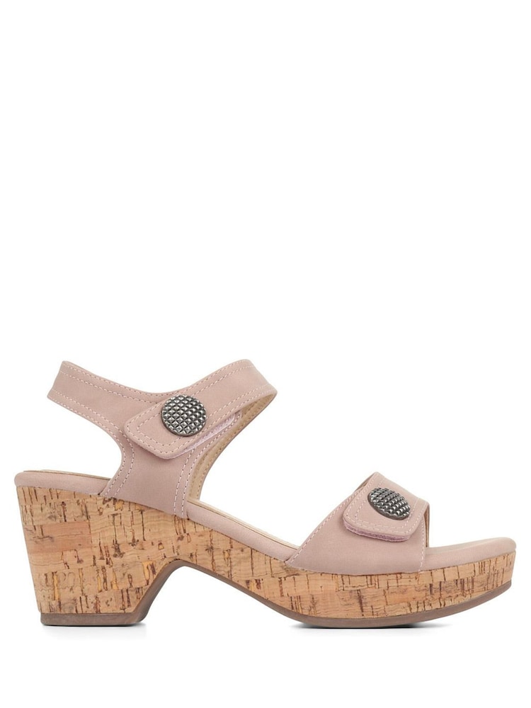 Pavers Blush Pavers Strappy Heeled Sandals - Image 2 of 4 Pavers Blush Pavers Strappy Heeled Sandals - Image 2 of 4