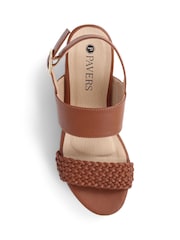 Pavers Tan Pavers Platform Sandals - Image 4 of 5