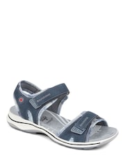 Pavers Blue Dual Strap Touch Fasten Sandals - Image 1 of 5
