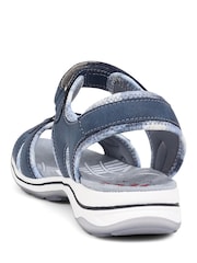 Pavers Blue Dual Strap Touch Fasten Sandals - Image 3 of 5