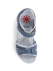 Pavers Blue Dual Strap Touch Fasten Sandals - Image 4 of 5